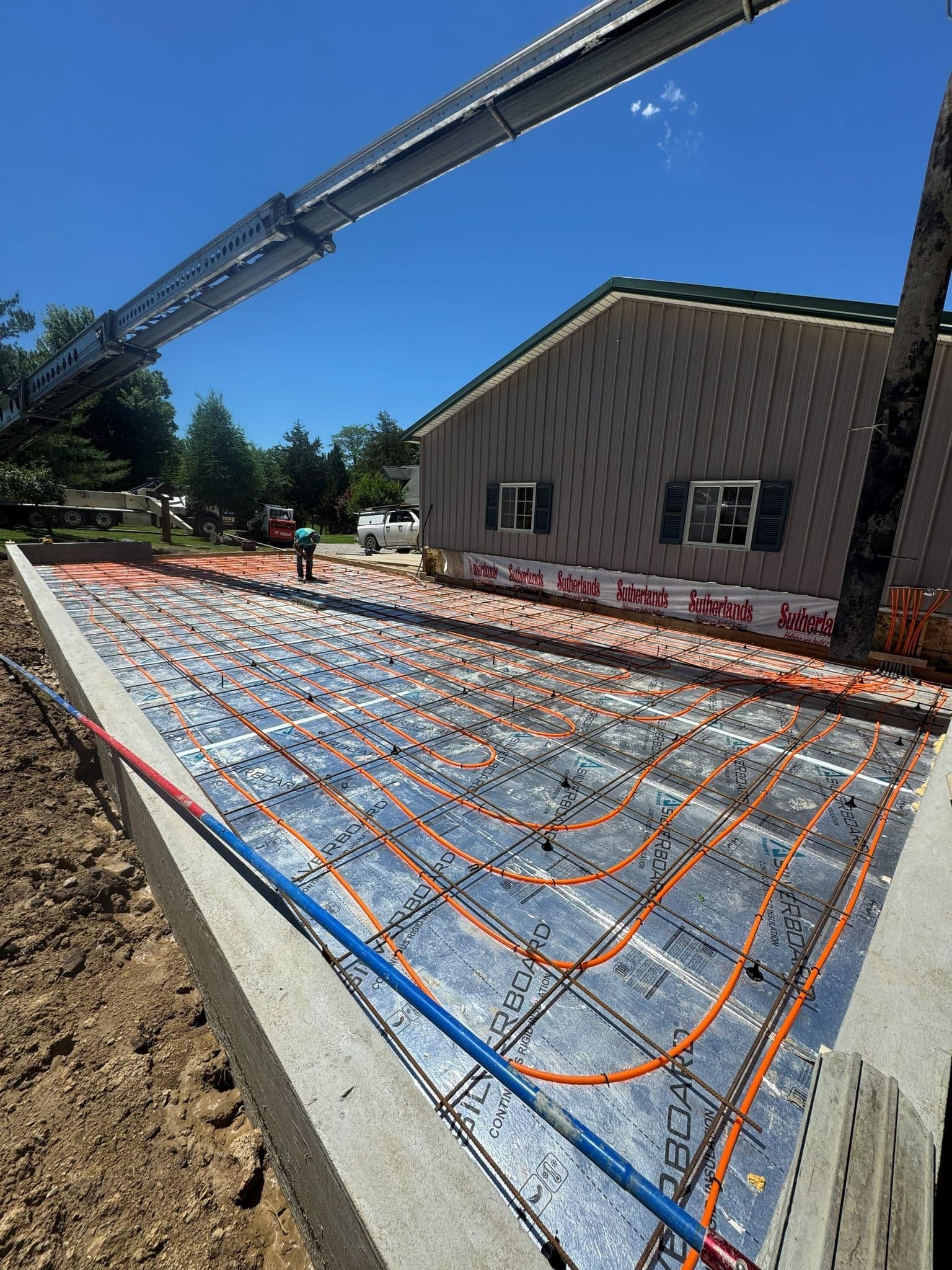 Radiant loops, ready to pour
