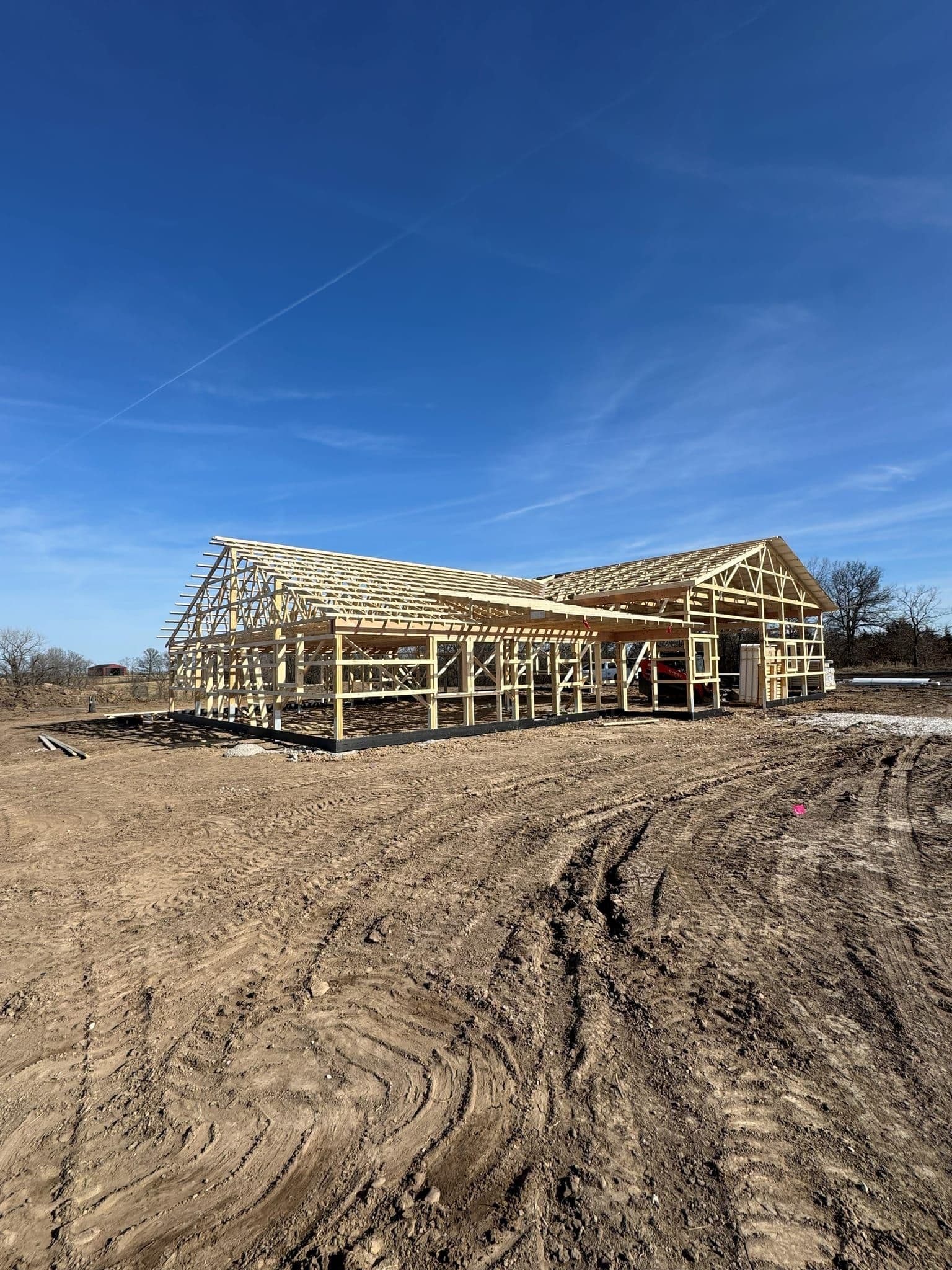 Trusses against the sky